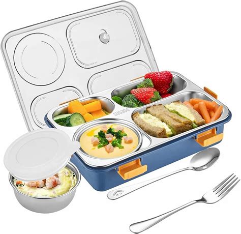 bento style lunch box stainless steel|leakproof stainless steel bento box.